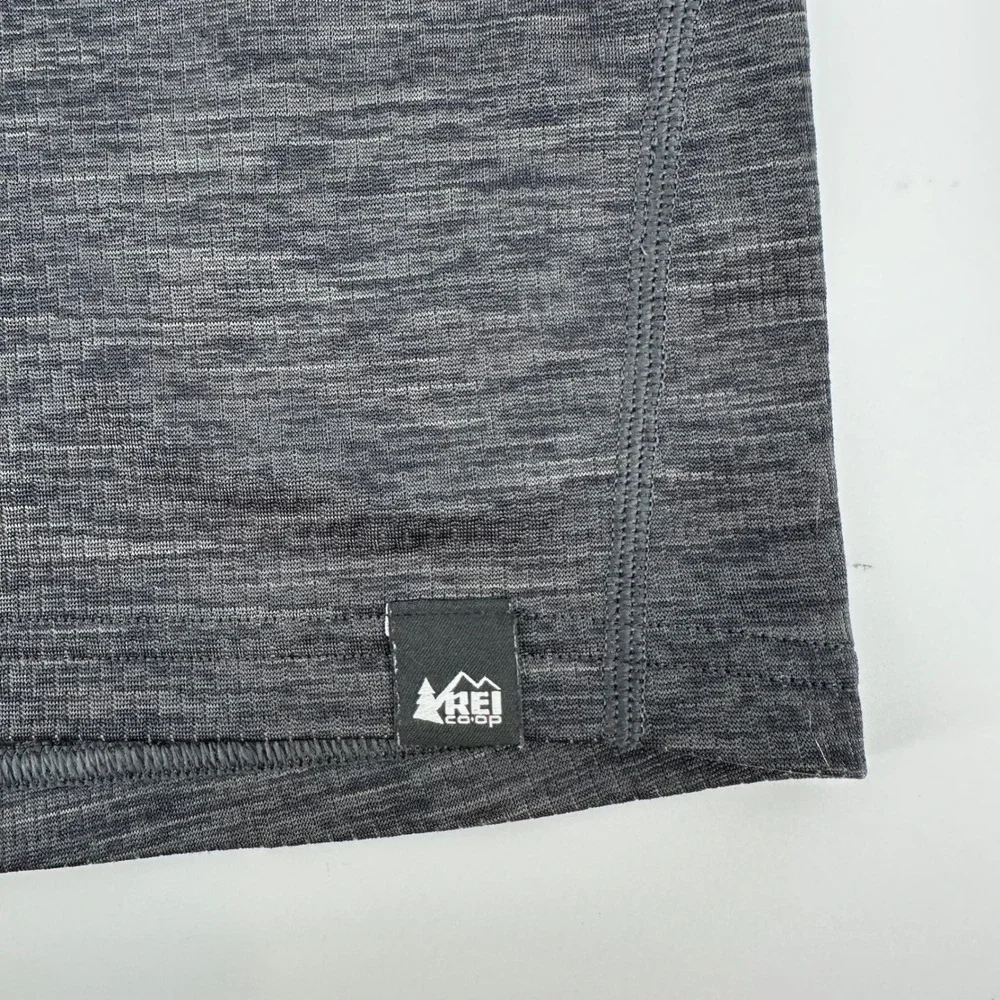 REI Co-op Mens Medium Gray Space Dye Midweight Base Layer Set Top & Bottoms